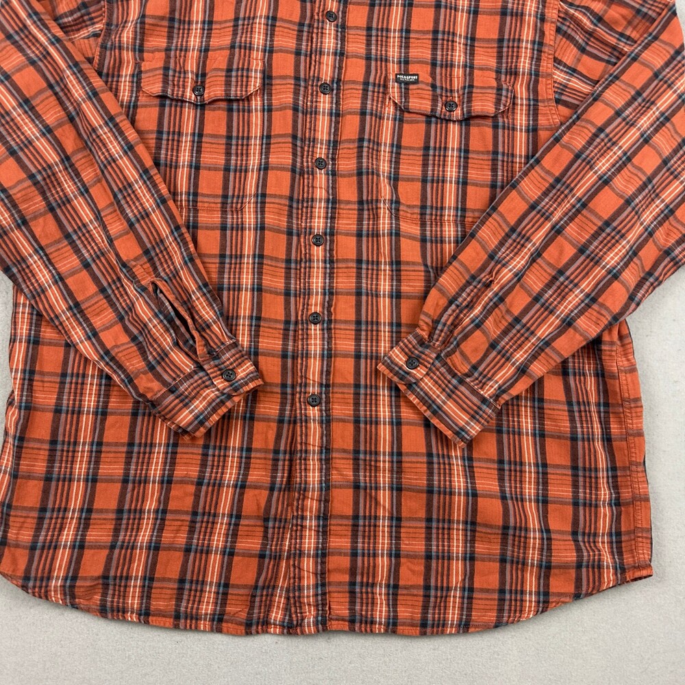 Vintage Polo Sport Sportsman Shirt Men XL Orange Plai… - Gem
